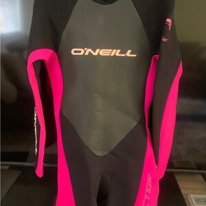 O'Neill Kids Rashguard - Black and Pink